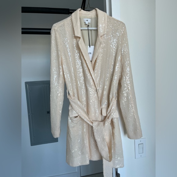 LPA Eleonora Sequin Wrap Dress by Revolve NWT size:S - Picture 4 of 12